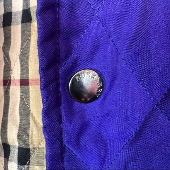Burberry Quilted Barn Chore Jacket Coat Nova Check England Corduroy Collar Large - Picture 5 of 15